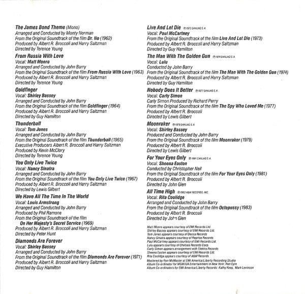 Various : James Bond - 13 Original Themes (CD, Comp, Mono, RE)