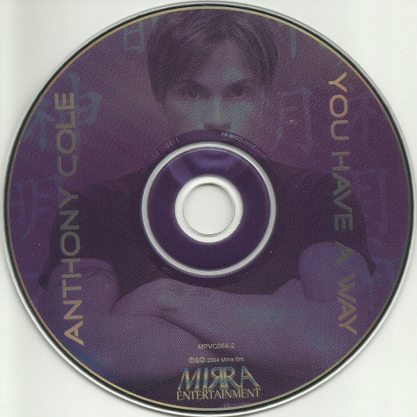 Anthony Cole : You Have A Way (CD, Single)