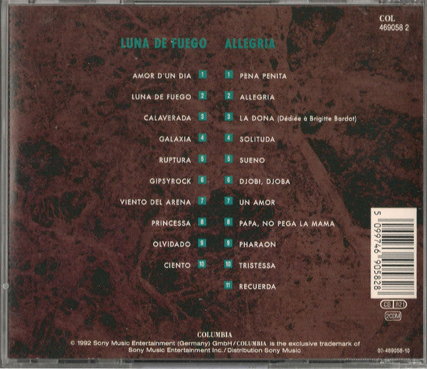 Gipsy Kings : Luna De Fuego & Allegria (CD, Album, RE + CD, Album, RE + Box, Comp, Fat)