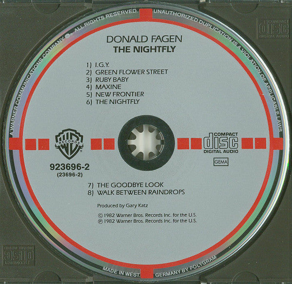 Donald Fagen : The Nightfly (CD, Album, RE, Tar)