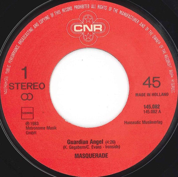Masquerade (5) : Guardian Angel »Original Version« (7", Single)