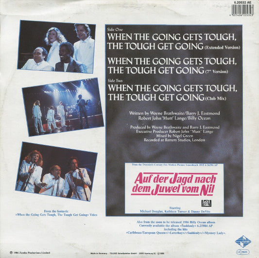Billy Ocean : When The Going Gets Tough, The Tough Get Going (12", Maxi)