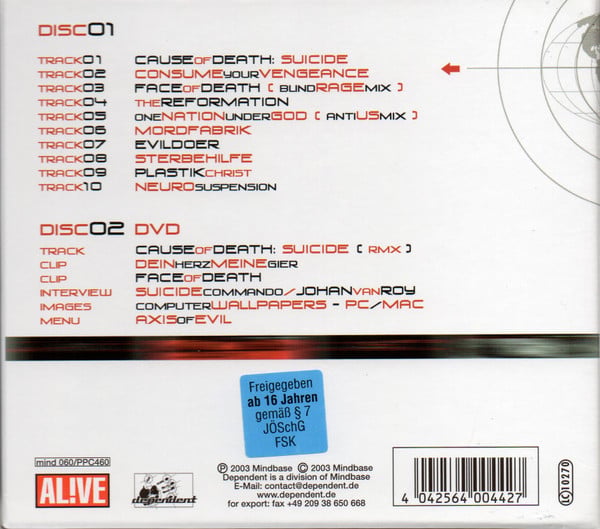 Suicide Commando : Axis Of Evil (CD, Album + DVD-V, PAL + Box, Ltd)