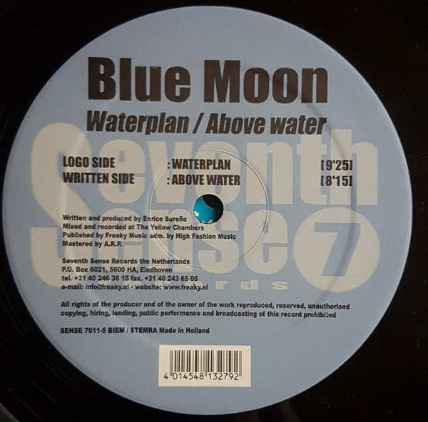 Blue Moon : Waterplan / Above Water (12")