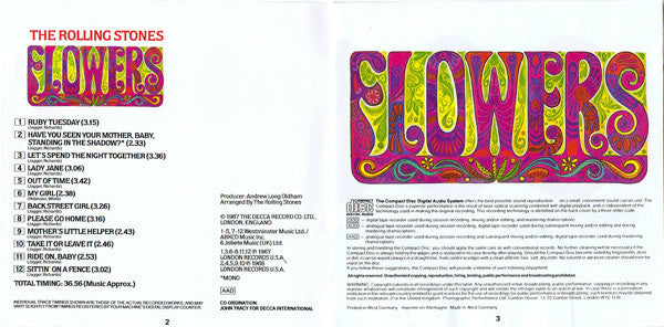 The Rolling Stones : Flowers (CD, Comp)