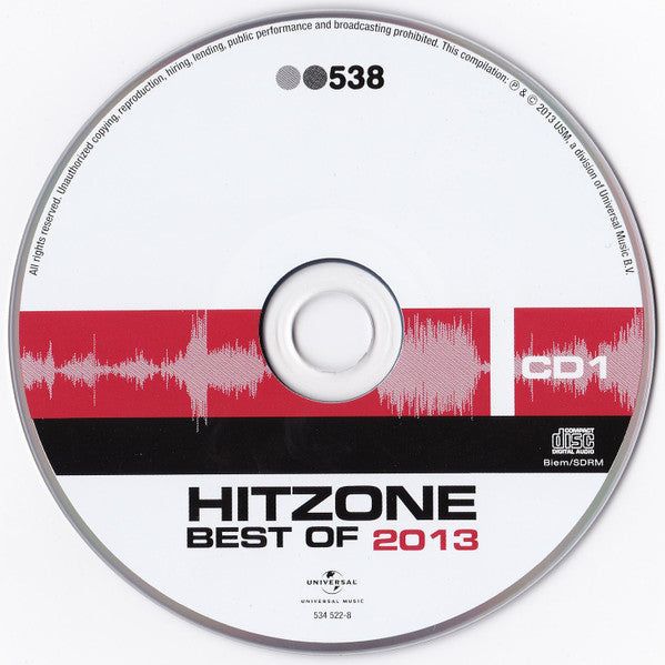 Various : 538 Hitzone Best Of 2013 (2xCD, Comp)