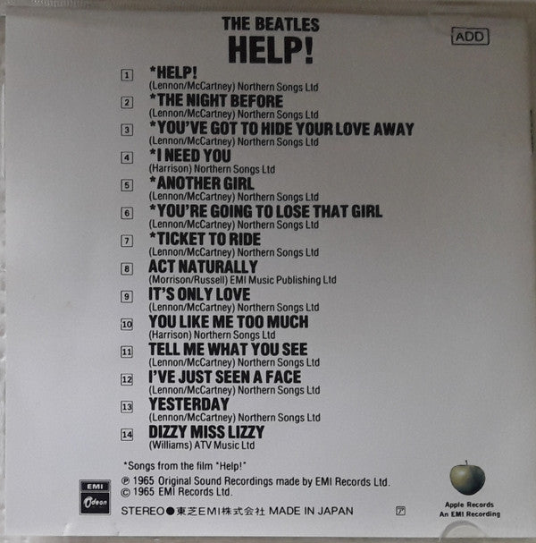 The Beatles : Help! (CD, Album, RE, RM)