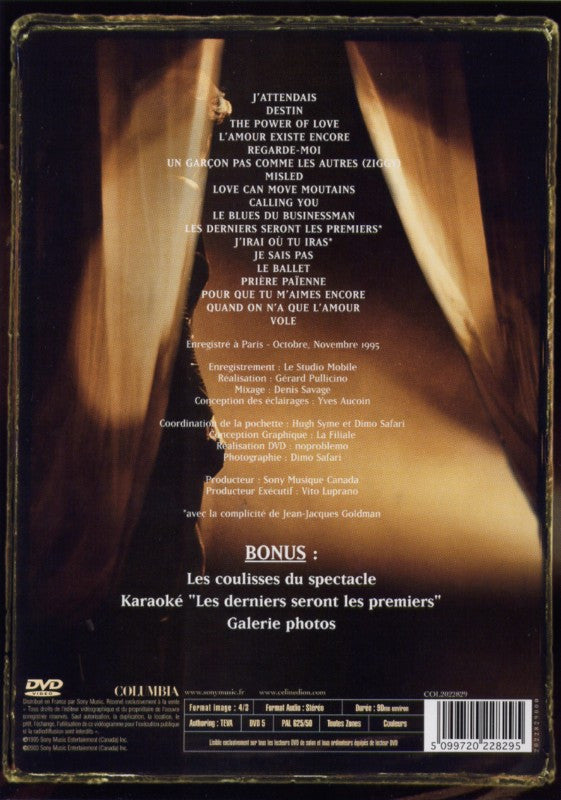 Céline Dion : Live A Paris (DVD-V, RE, PAL)