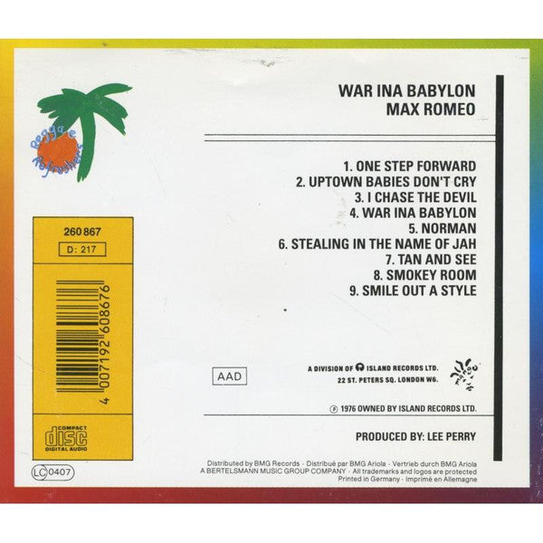 Max Romeo & The Upsetters : War Ina Babylon (CD, Album, RE)