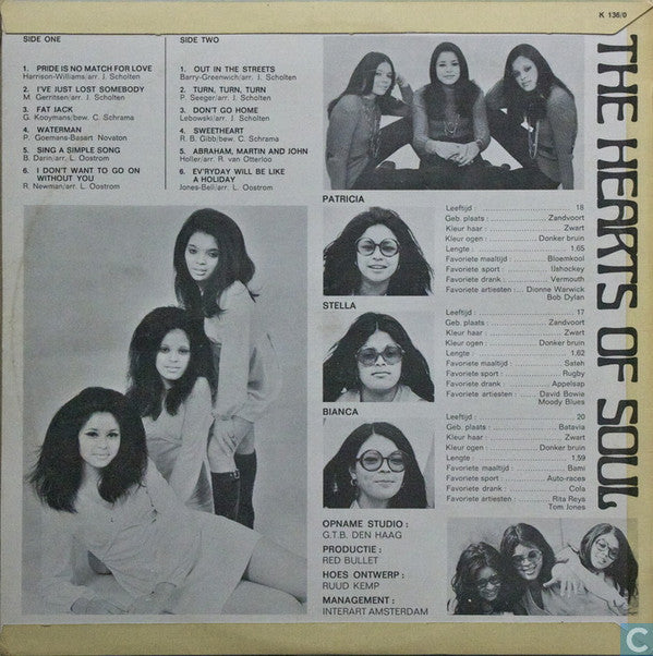 Hearts Of Soul : The Hearts Of Soul (LP, Album, Club)