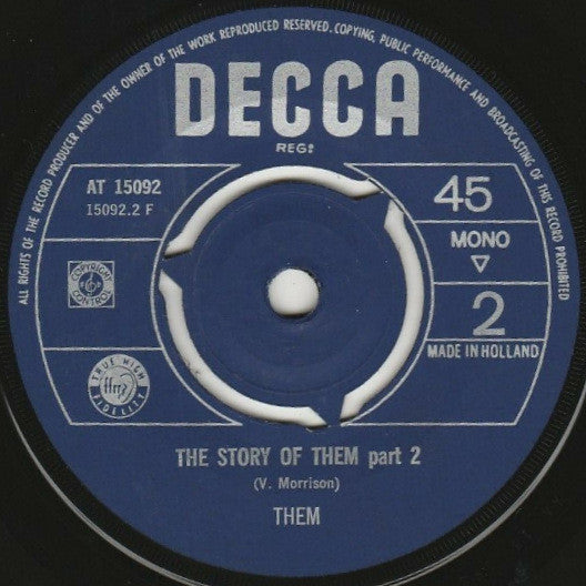 Them (3) , Featuring Van Morrison : The Story Of Them, Prts. 1/2 (7", Single, Mono)