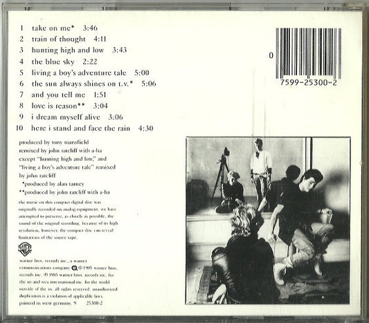 a-ha : Hunting High And Low (CD, Album)