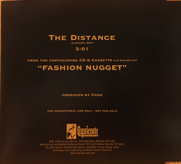Cake : The Distance (CD, Single, Promo)