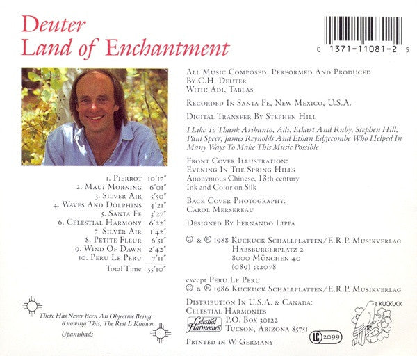 Deuter : Land Of Enchantment (CD, Album)