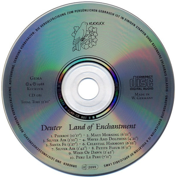 Deuter : Land Of Enchantment (CD, Album)
