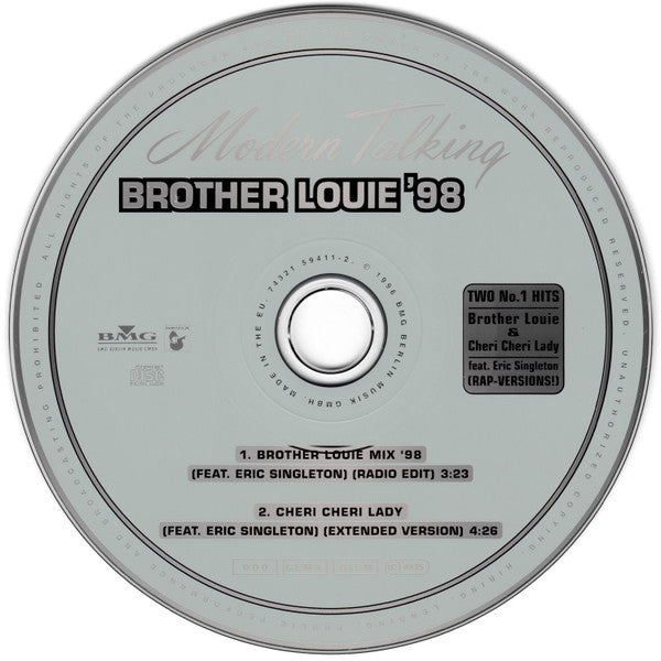 Modern Talking : Brother Louie '98 (CD, Single, Car)