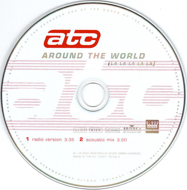 ATC : Around The World (La La La La La) (CD, Single, Car)