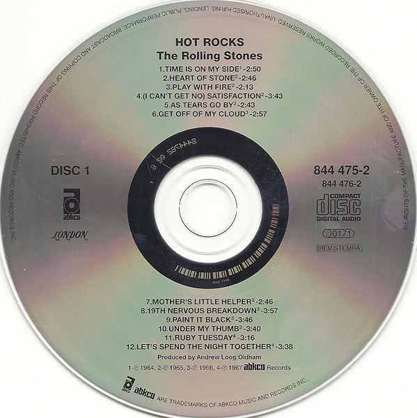 The Rolling Stones : Hot Rocks 1964-1971 (2xCD, Comp, RE, RM)