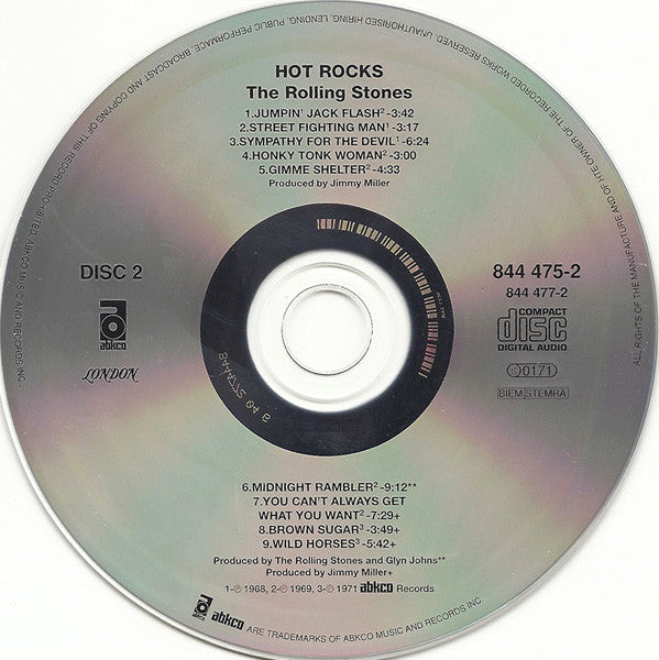 The Rolling Stones : Hot Rocks 1964-1971 (2xCD, Comp, RE, RM)