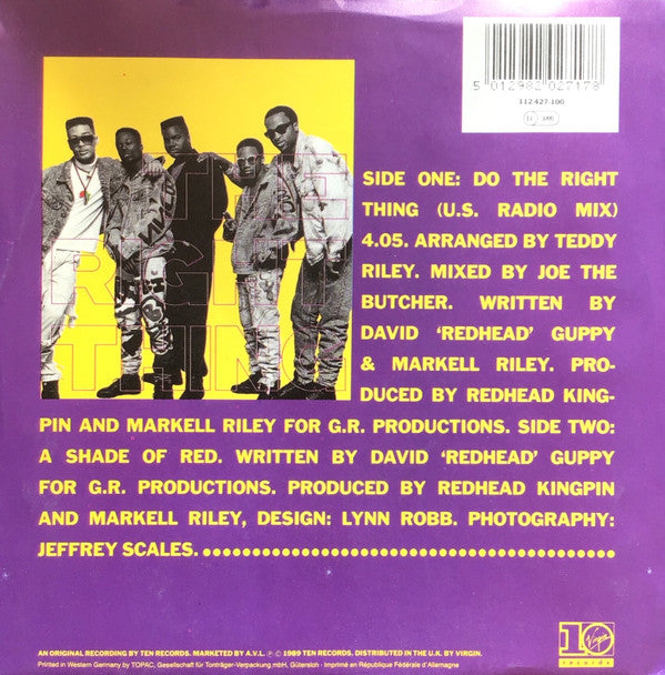 Redhead Kingpin And The FBI : Do The Right Thing (The Happiness Remix) (7", Single)