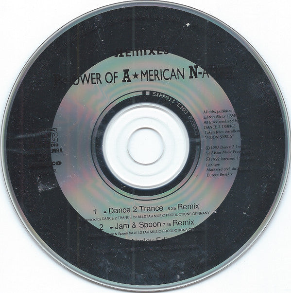 Dance 2 Trance : Power Of American Natives (Remixes) (CD, Maxi)