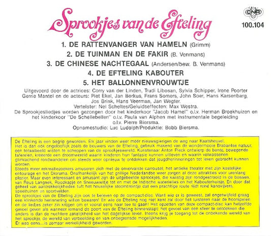 Various : Sprookjes Van De Efteling - Deel 5 (CD, Album)