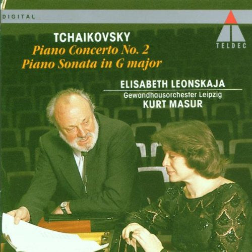 Pyotr Ilyich Tchaikovsky / Elisabeth Leonskaja, Kurt Masur, Gewandhausorchester Leipzig : Piano Concerto No. 2 / Piano Sonata In G Major (CD, Album)