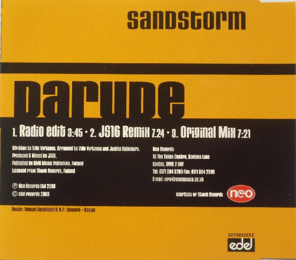 Darude : Sandstorm (CD, Maxi)