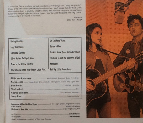 Billie Joe Armstrong + Norah Jones : Foreverly (CD, Album, Dig)