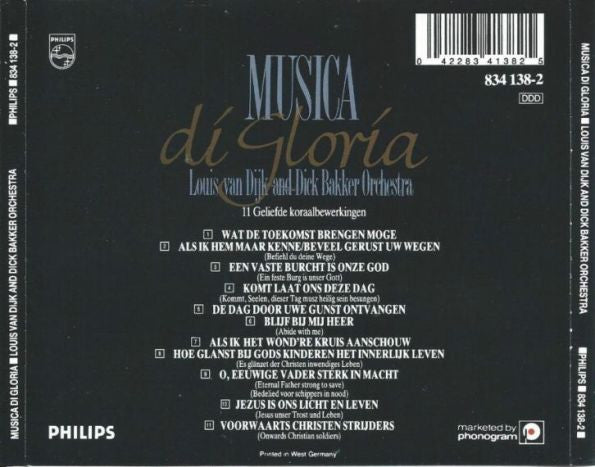 Louis van Dijk And Dick Bakker Orchestra (2) : Musica Di Gloria (CD, Album)