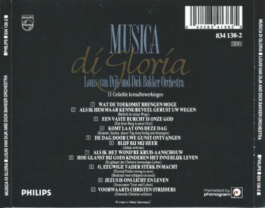 Louis van Dijk And Dick Bakker Orchestra (2) : Musica Di Gloria (CD, Album)