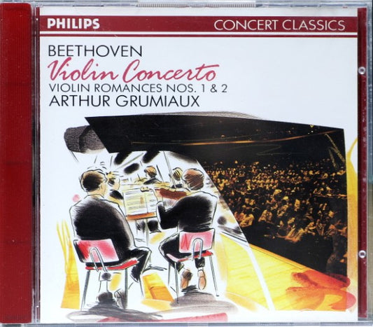 Ludwig van Beethoven, Arthur Grumiaux : Violin Concerto / Violin Romances Nos. 1 & 2 (CD, Comp, RM)
