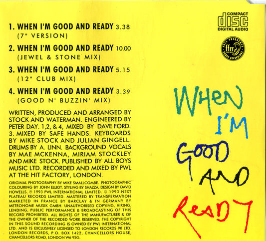 Sybil : When I'm Good And Ready (CD, Maxi)