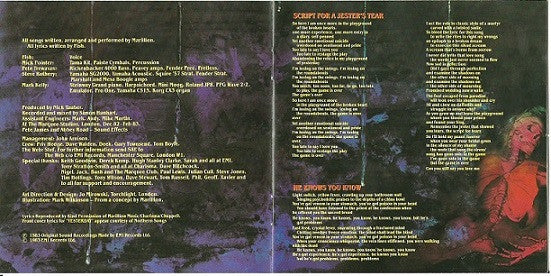 Marillion : Script For A Jester's Tear (CD, Album, RE, PDO)