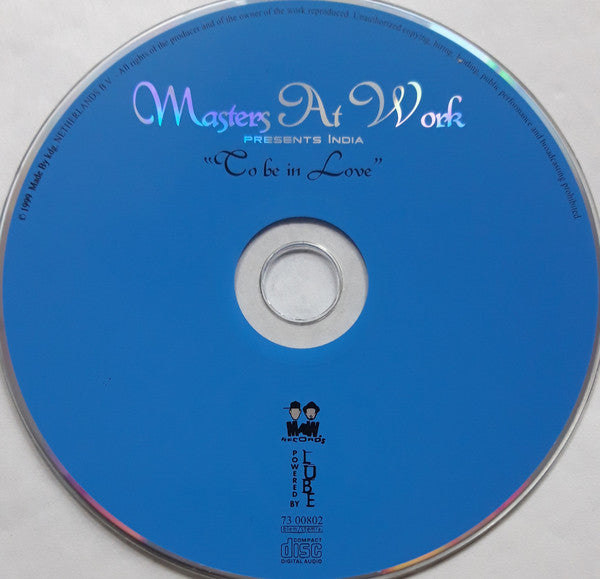 Masters At Work Presents India : To Be In Love (CD, Maxi)