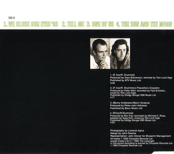Go West : We Close Our Eyes '93 (CD, EP, Single, CD2)
