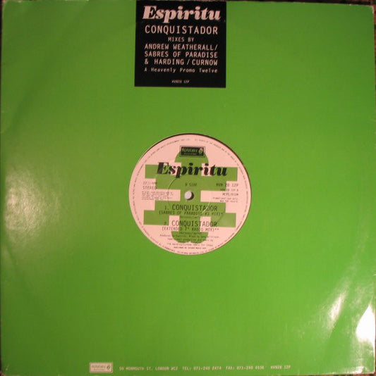Espiritu : Conquistador (12", Promo)