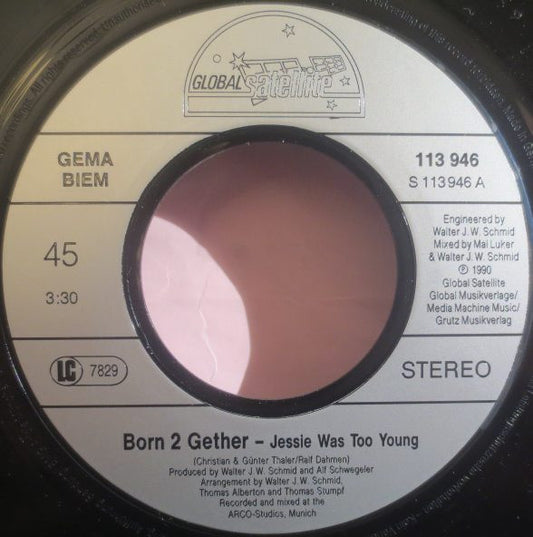 Born 2 Gether : Jessie Was Too Young (7", Single, Promo)