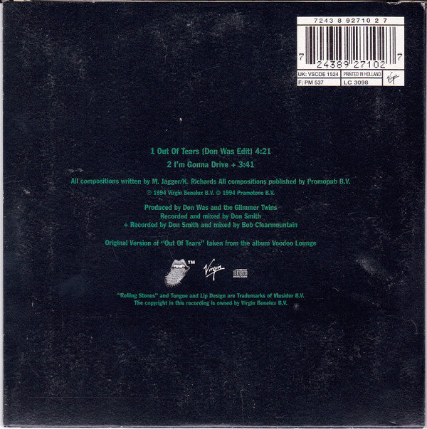 The Rolling Stones : Out Of Tears (CD, Single, Car)