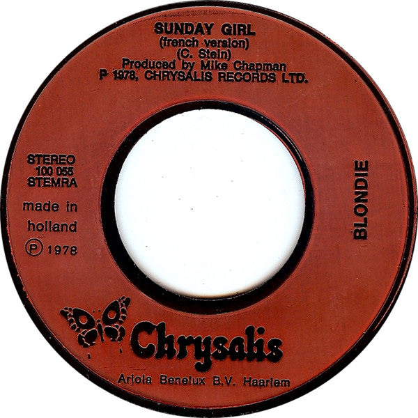 Blondie : Sunday Girl (Version Francaise) / Heart Of Glass (7", Single)