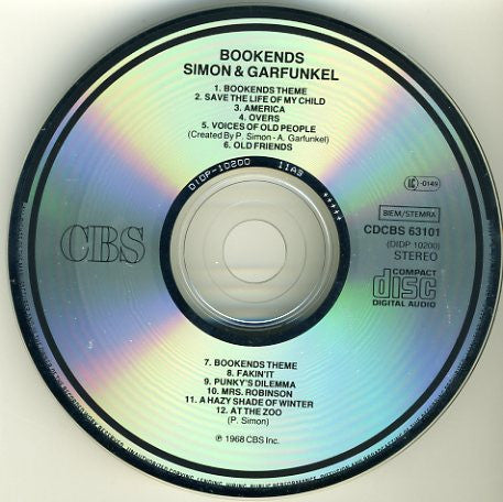 Simon & Garfunkel : Bookends (CD, Album, RE)