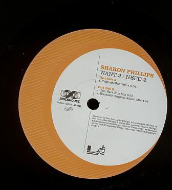 Sharon Phillips : Want 2 / Need 2 (12")