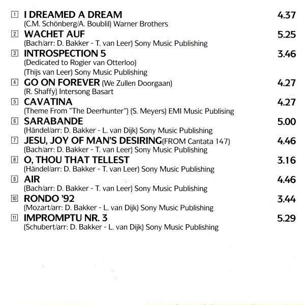 Thijs Van Leer : Introspection 92 (CD, Album)