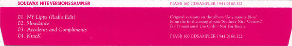 Soulwax : Nite Versions Sampler (CD, Promo, Smplr)