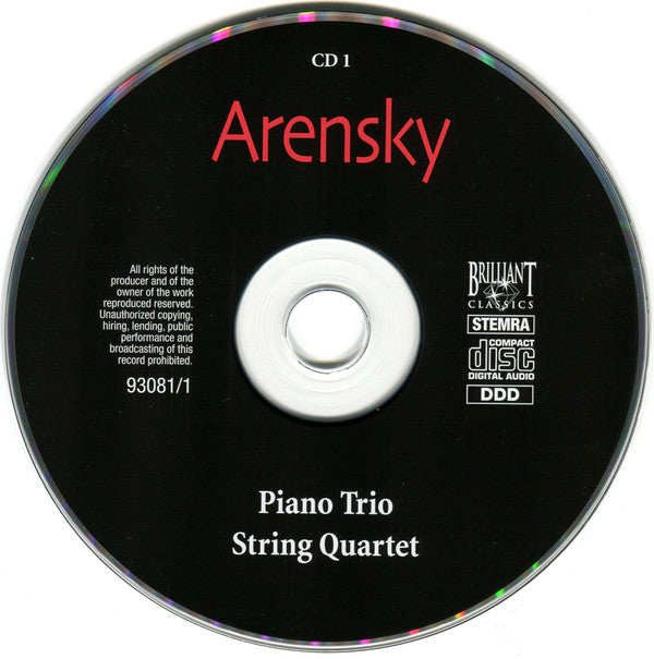 Anton Stepanovich Arensky / Sergey Ivanovich Taneyev / Georgy Catoire / Dmitri Shostakovich - The Amsterdam Chamber Music Society : Treasures Of Russian Chamber Music (6xCD + Box, Comp)