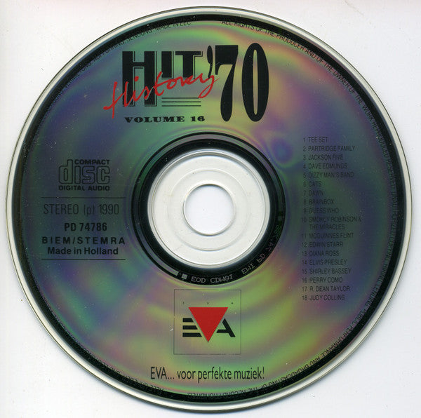 Various : Hit History '70 - Volume 16 (CD, Comp)