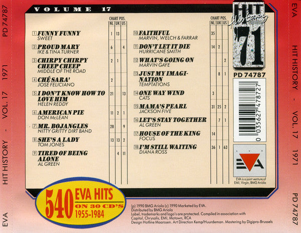 Various : Hit History '71 - Volume 17 (CD, Comp)