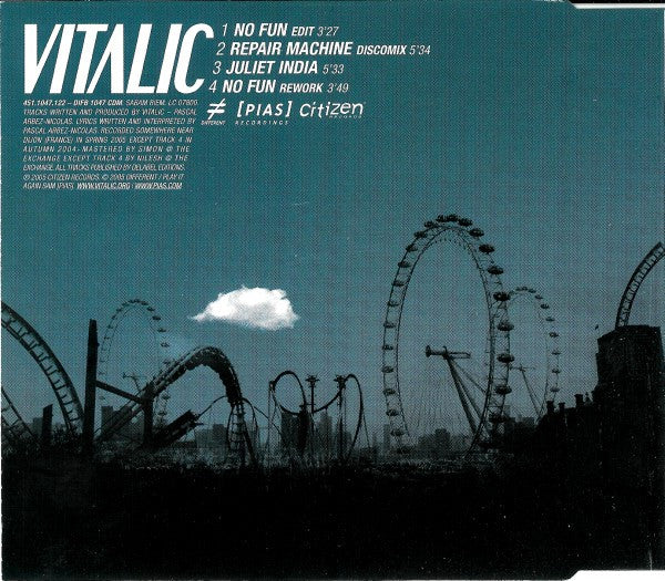 Vitalic : No Fun (CD, Maxi)