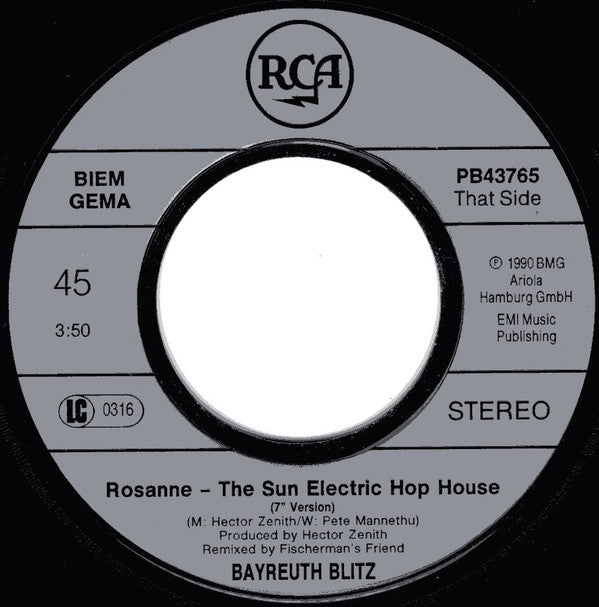 Bayreuth Blitz : Rosanne (7", Single)