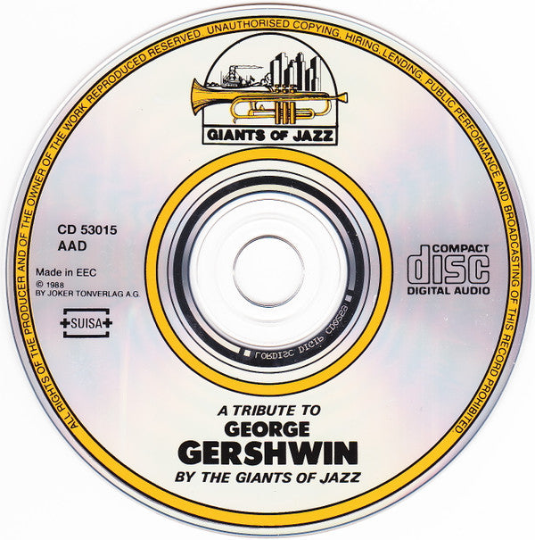 Various : A Tribute To George Gershwin By The Giants Of Jazz (CD, Comp)